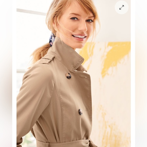 Talbots Classic Beige Trench Coat - Picture 5 of 11